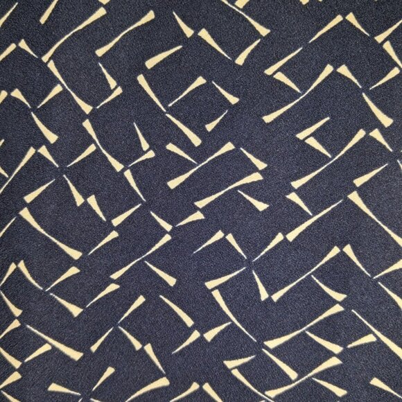 Banana Republic Back Cami Tank Top Large L Navy Blue Pattern - Picture 3 of 5